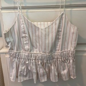 Leith Peplum Crop Top